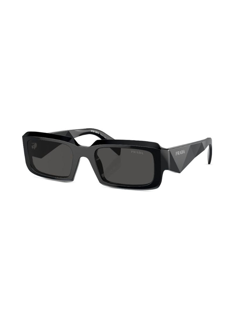 Black Rectangle-frame Sunglasses