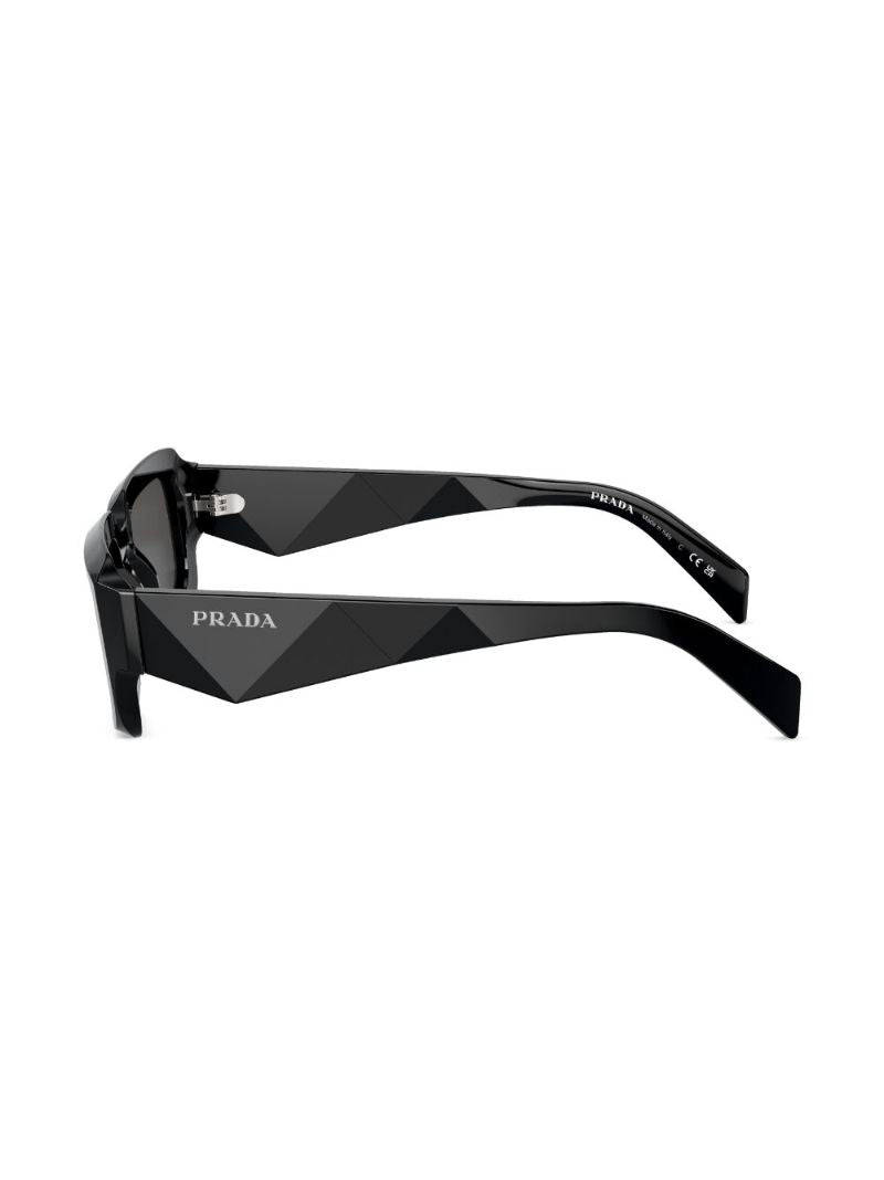 Black Rectangle-frame Sunglasses