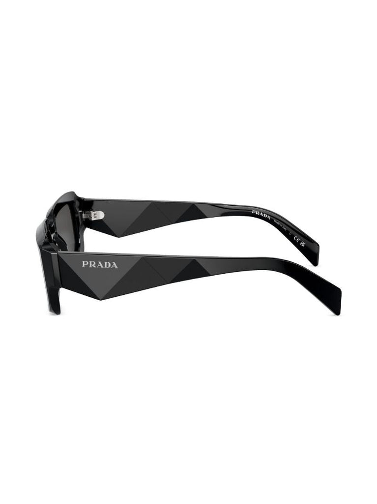 Black Rectangle-frame Sunglasses