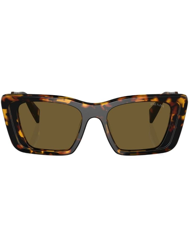 Brown Square Frame Sunglasses