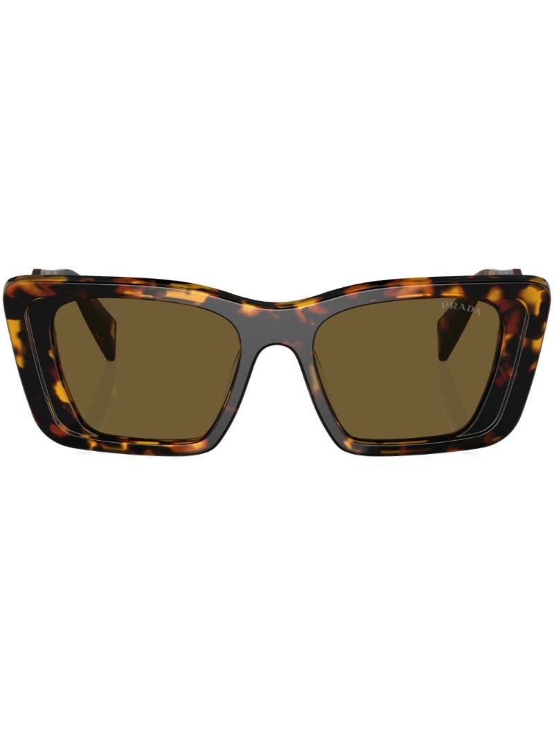 Brown Square Frame Sunglasses