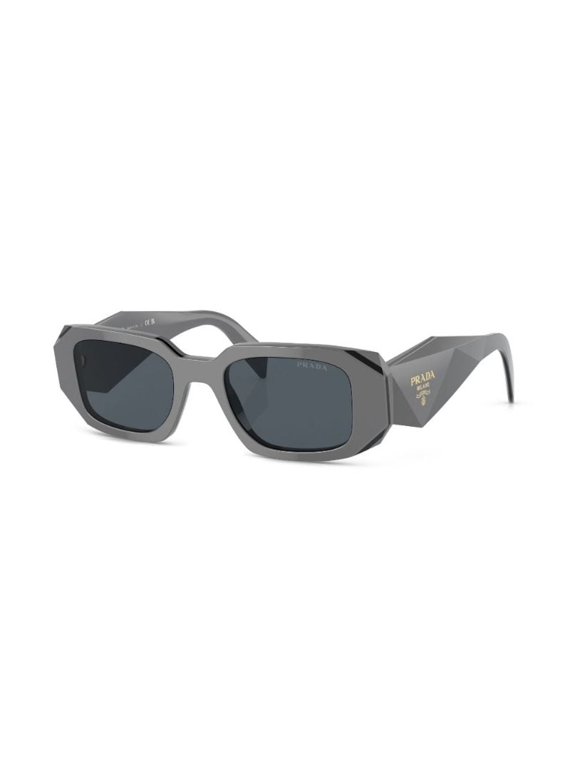 Grey Rectangle Frame Sunglasses