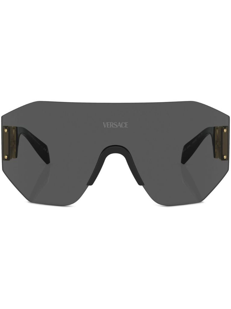 Grey Shield Frame Sunglasses