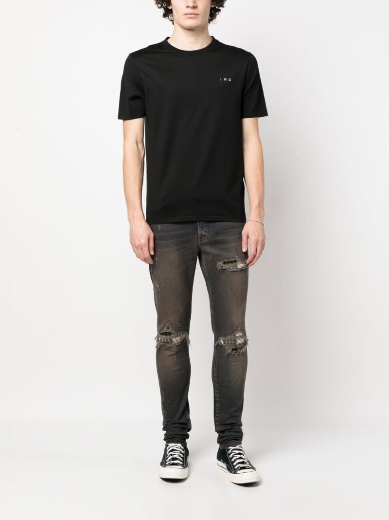 Blue Distressed Skinny Jeans