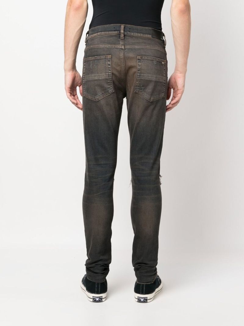 Blue Distressed Skinny Jeans