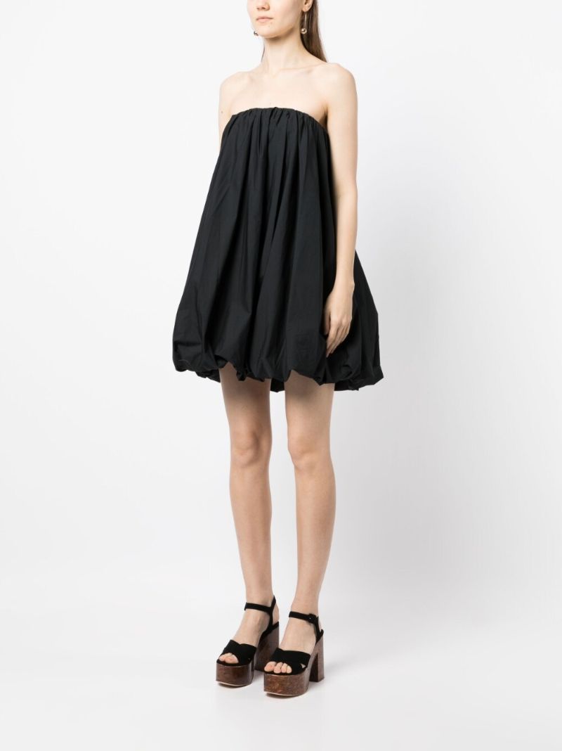 Black Polline Strapless Dress
