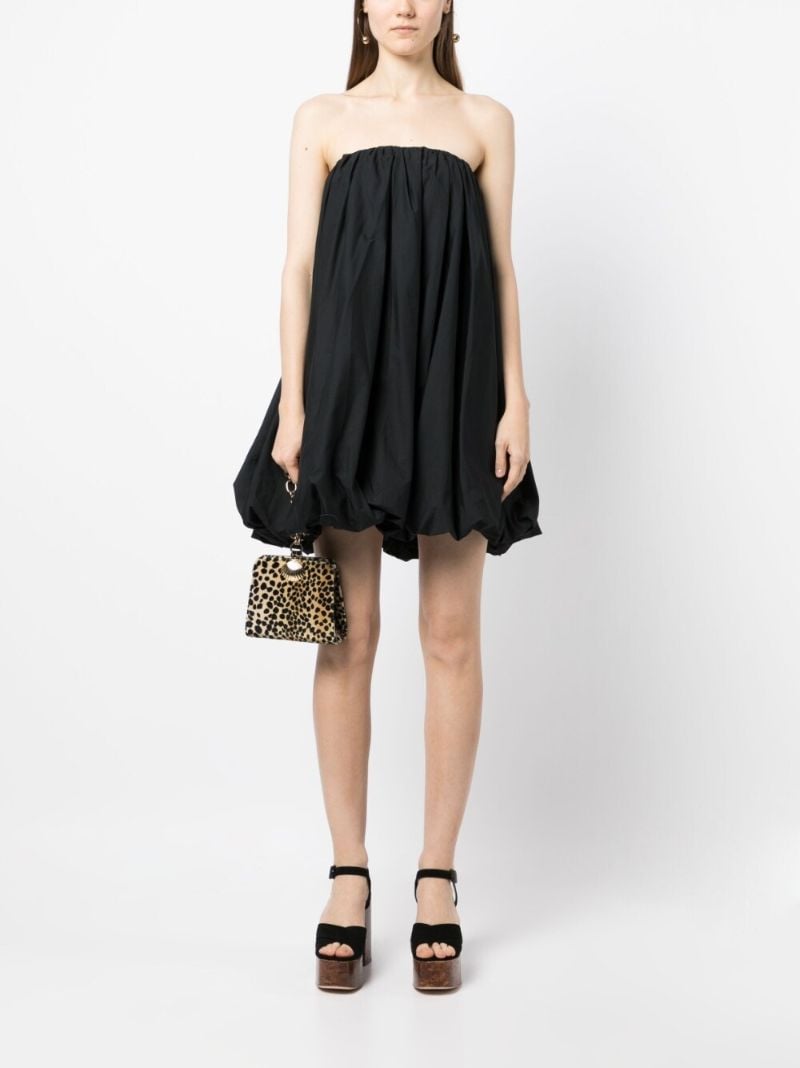 Black Polline Strapless Dress
