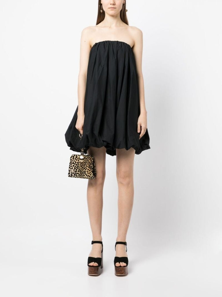 Black Polline Strapless Dress
