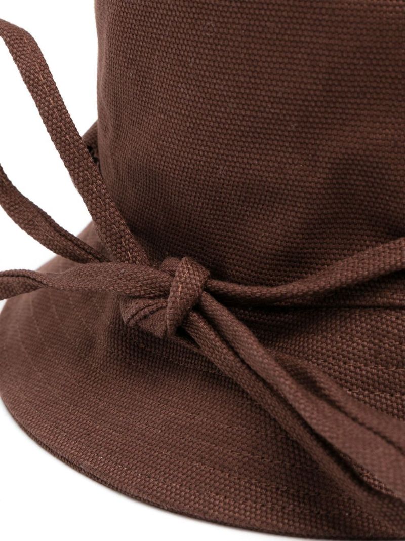 Brown Le Bob Gadjo Bucket Hat