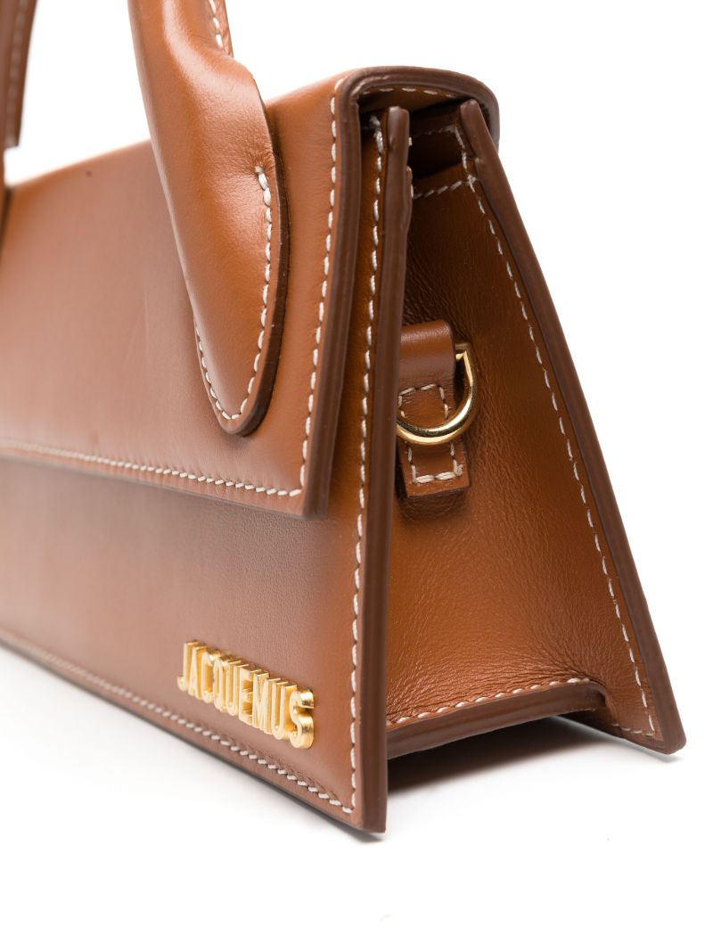 Brown Le Chiquito Long Leather Top Handle Bag