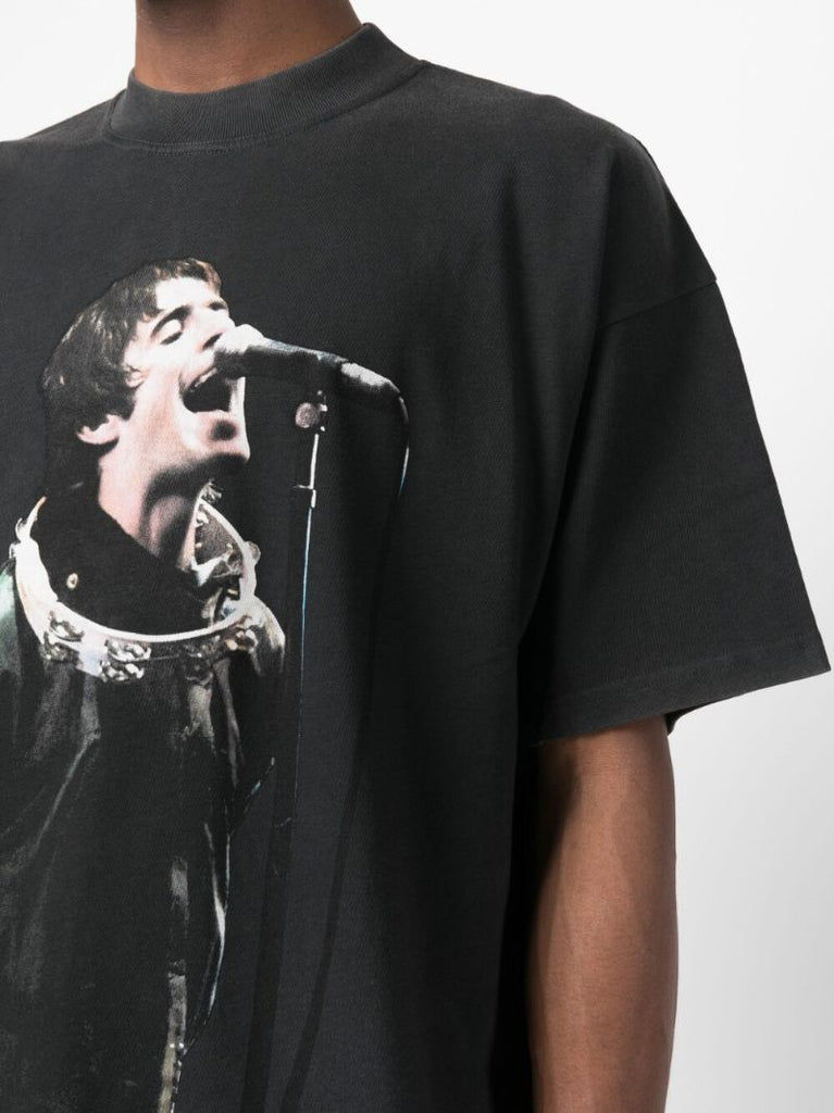 X Liam Gallagher Black Tambourine Printed T-shirt
