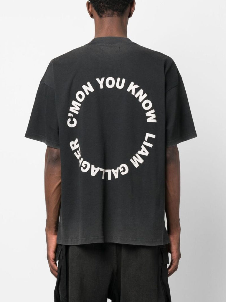 X Liam Gallagher Black Tambourine Printed T-shirt