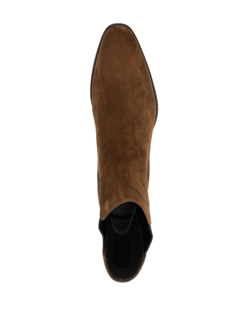 Brown Wyatt 40 Suede Chelsea Boots