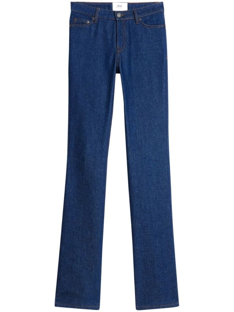 Blue Mid-rise Bootcut Jeans