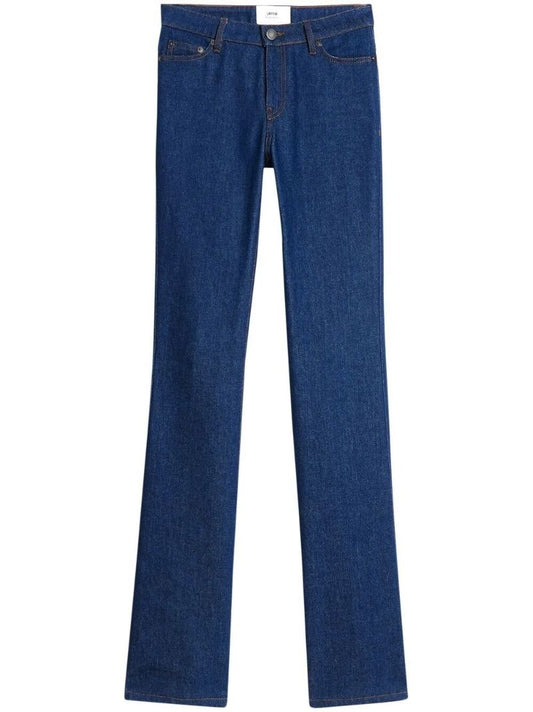 Blue Mid-rise Bootcut Jeans