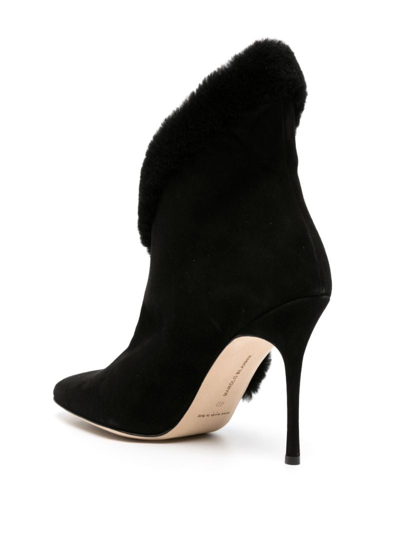 Black Nestanu 105 Suede Ankle Boots
