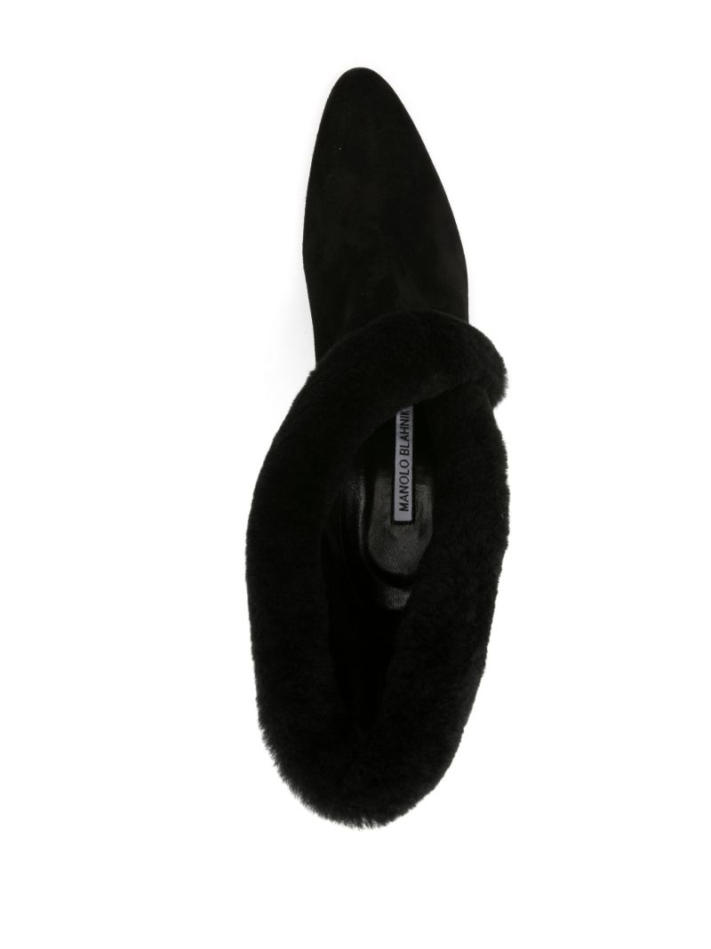 Black Nestanu 105 Suede Ankle Boots