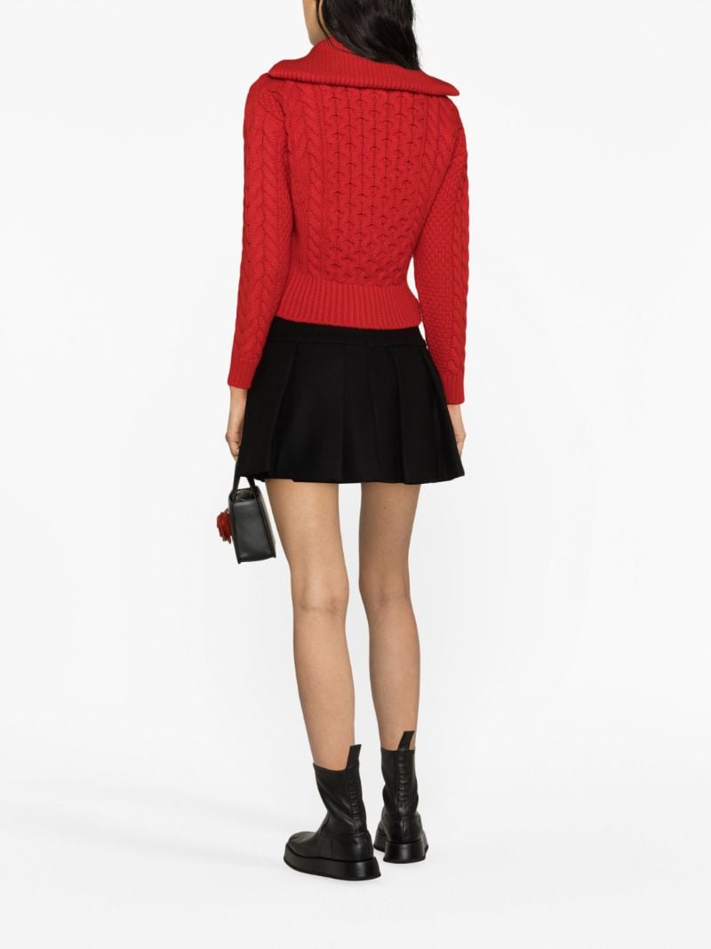 Black Pleated Mini Skirt
