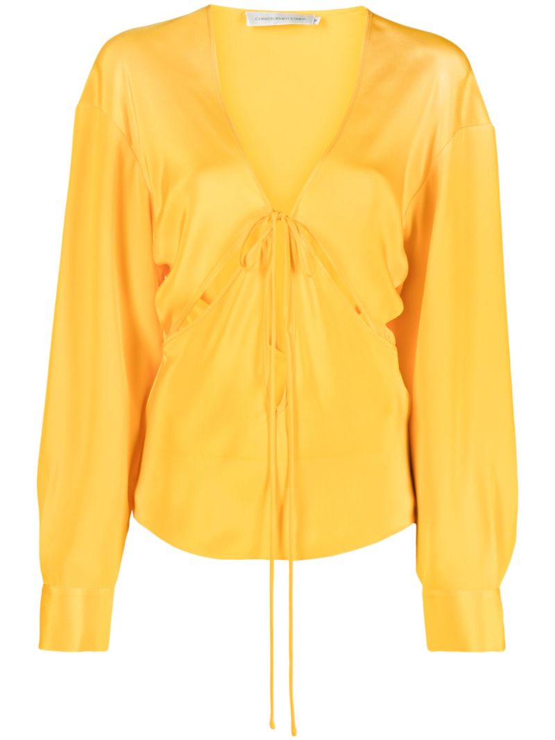 Yellow Long Sleeve Blouse
