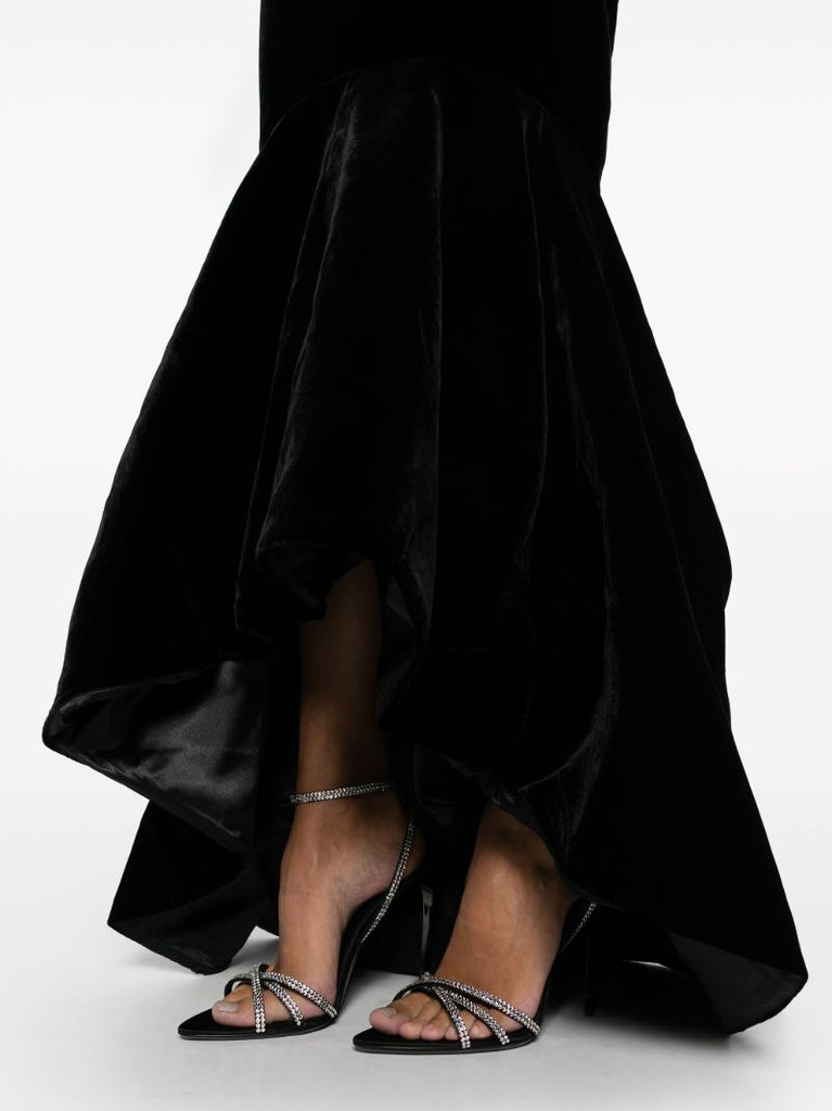 Black Velvet Mermaid Gown