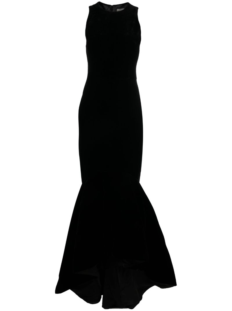 Black Velvet Mermaid Gown