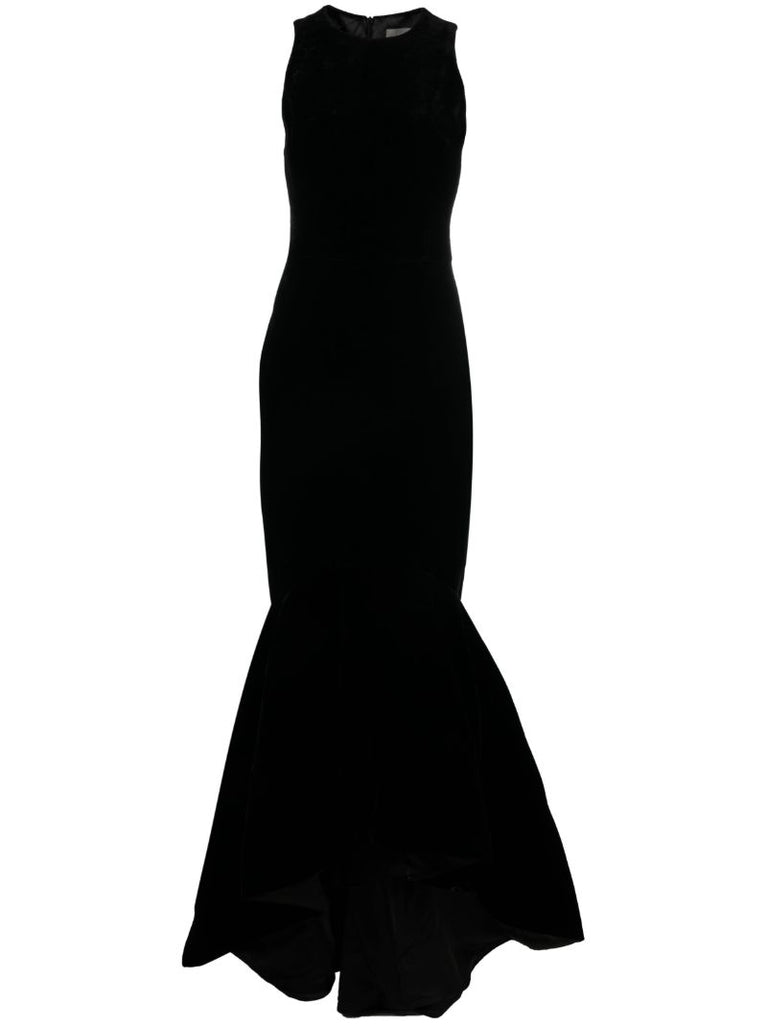 Black Velvet Mermaid Gown
