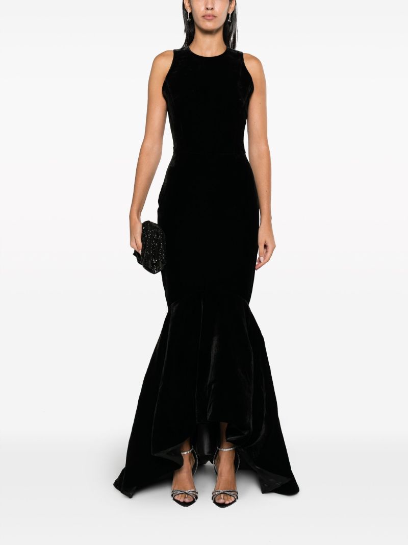Black Velvet Mermaid Gown