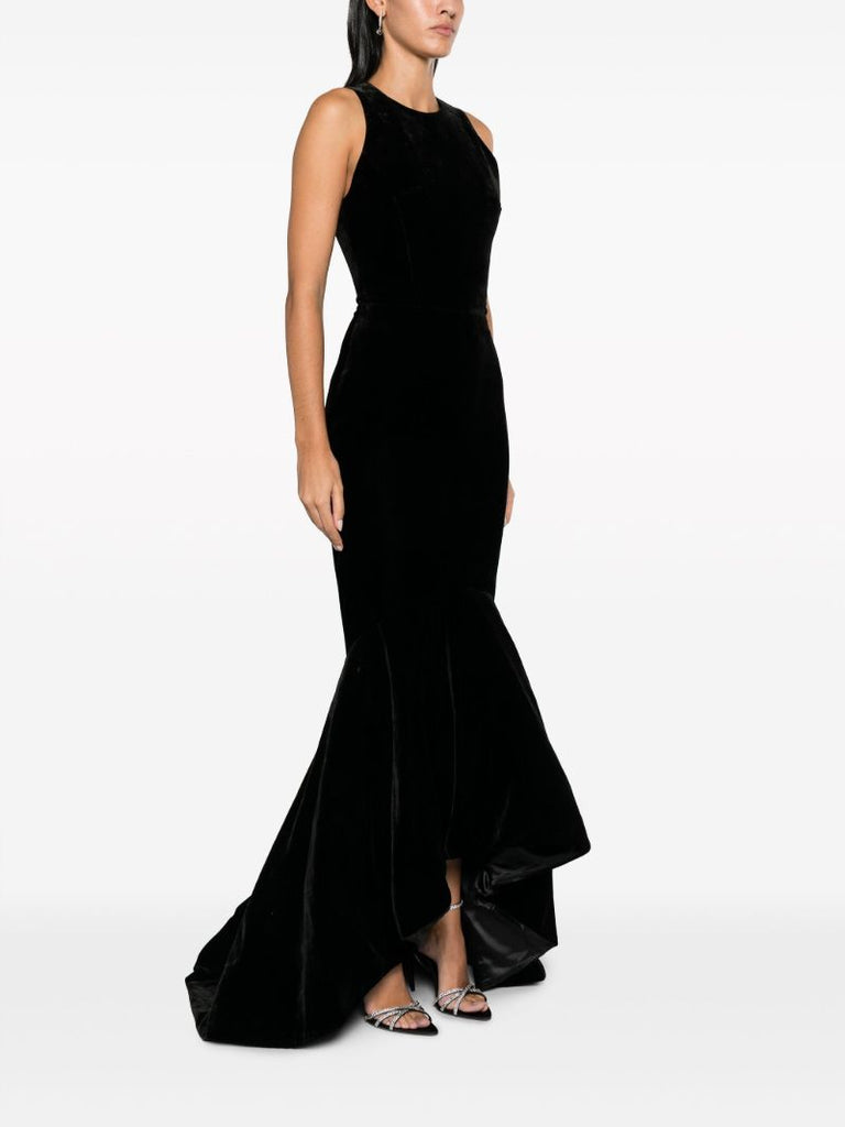 Black Velvet Mermaid Gown