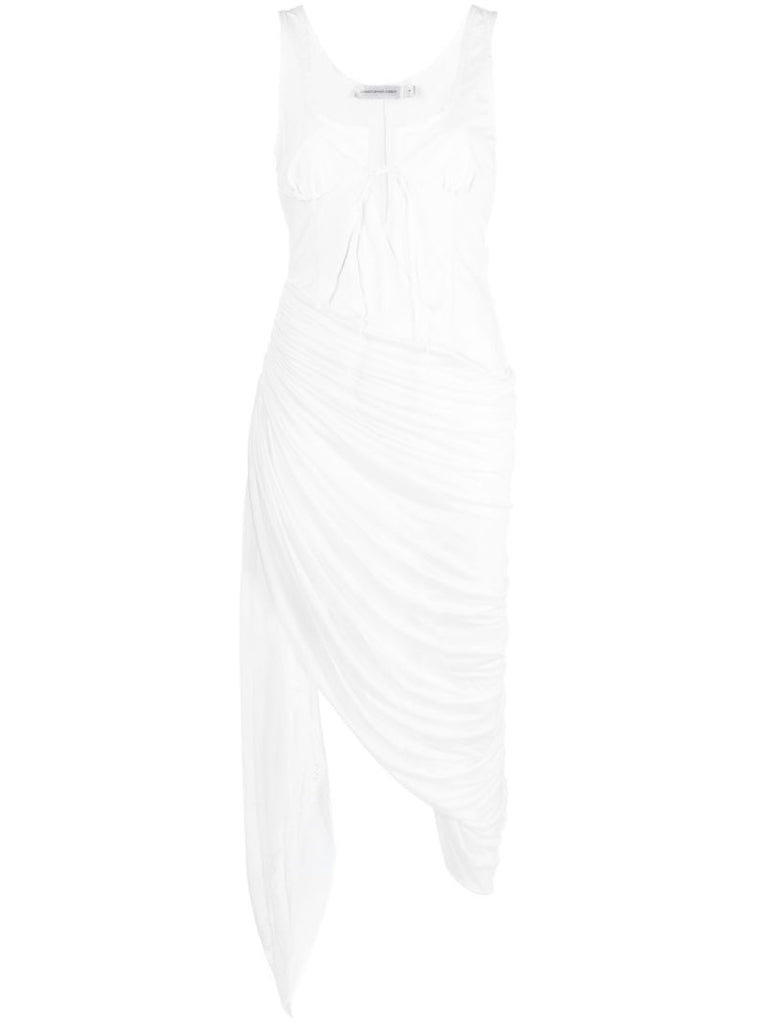 White Comosum Clash Underwire Midi Dress