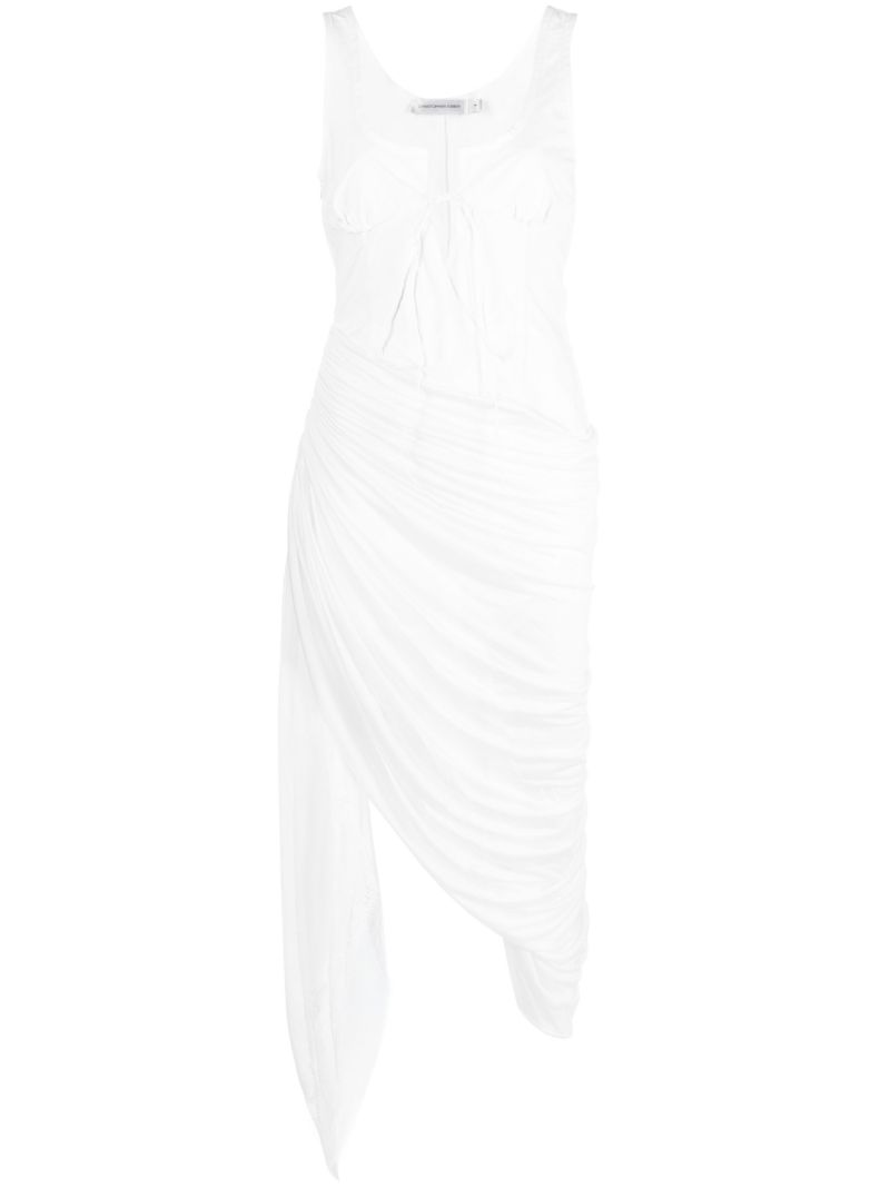 White Comosum Clash Underwire Midi Dress
