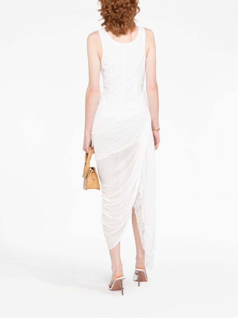 White Comosum Clash Underwire Midi Dress
