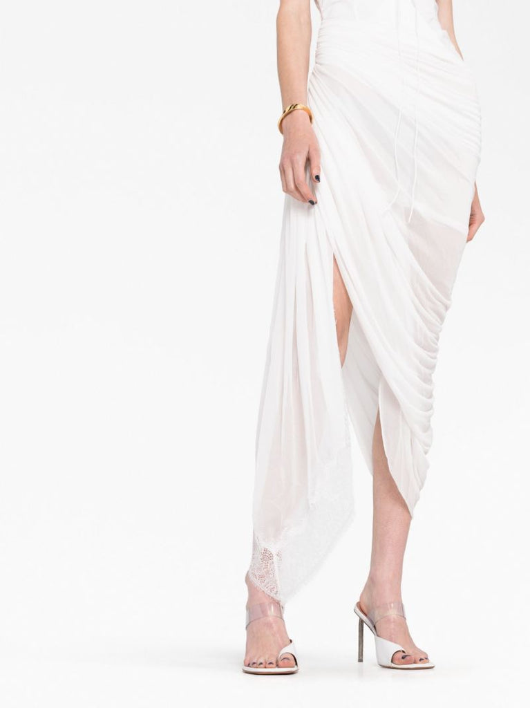 White Comosum Clash Underwire Midi Dress