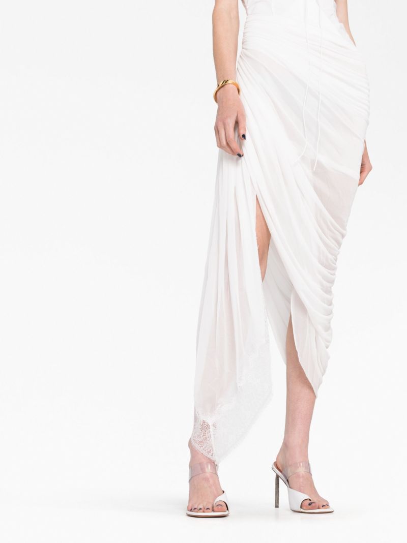 White Comosum Clash Underwire Midi Dress