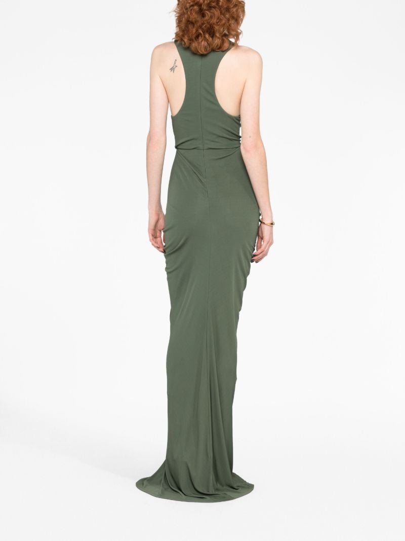 Green Vivenda Draped Maxi Dress
