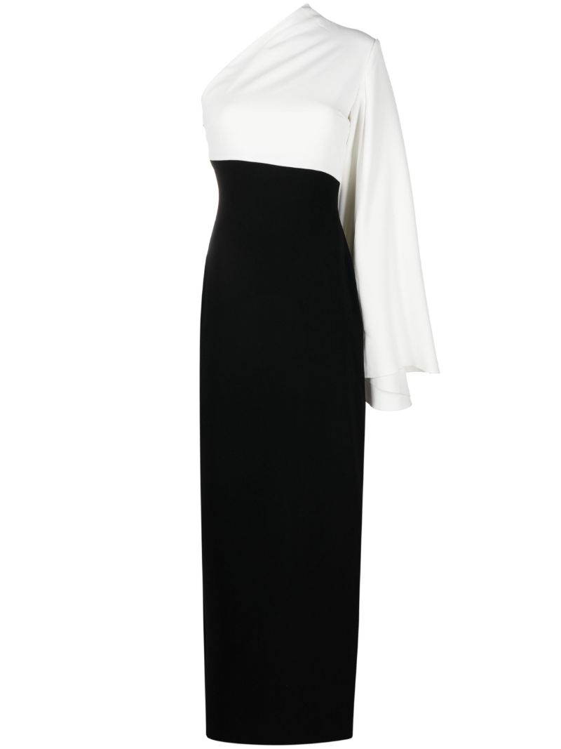 Black Elisa One-shoulder Dress