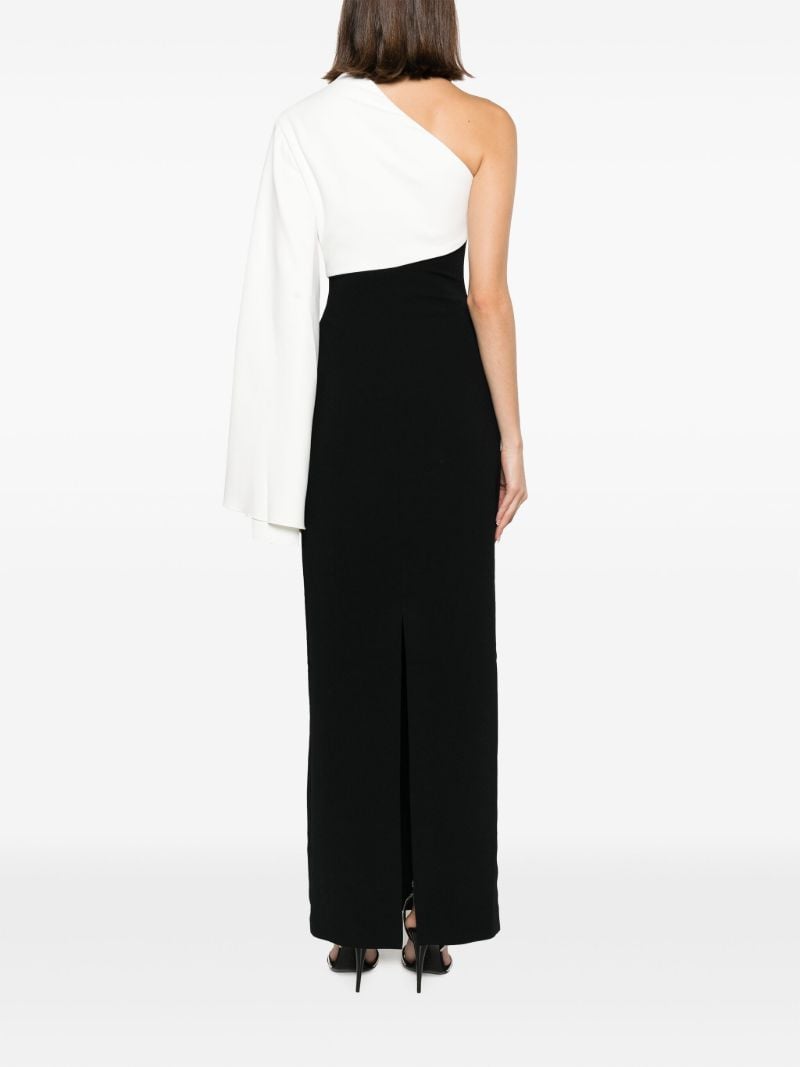 Black Elisa One-shoulder Dress
