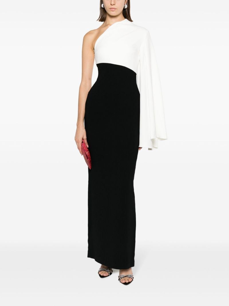 Black Elisa One-shoulder Dress