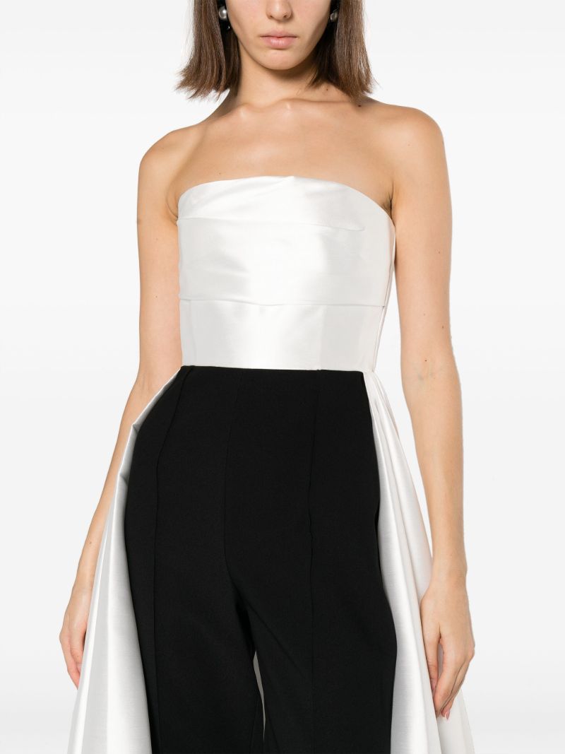Black Astra Draped Jumpsuit