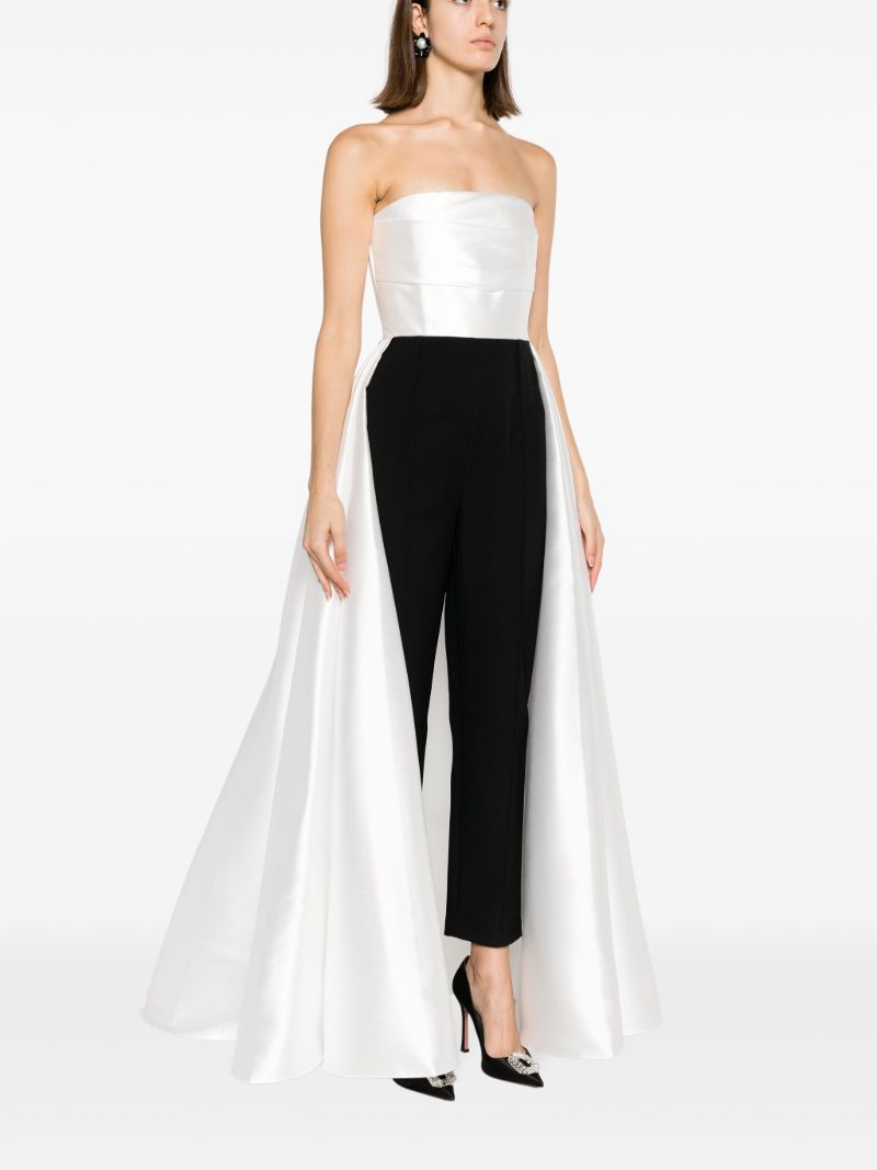 Black Astra Draped Jumpsuit