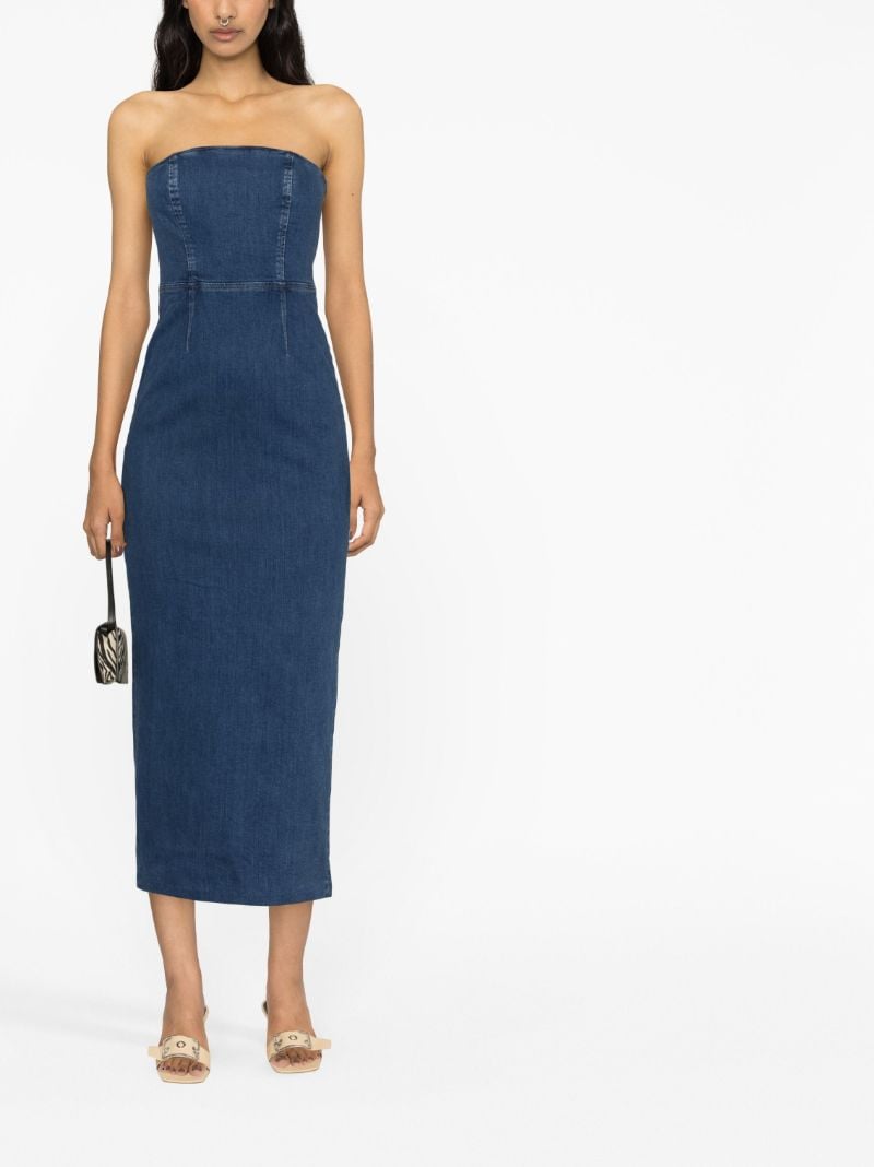 Blue Eugenia Denim Midi Dress