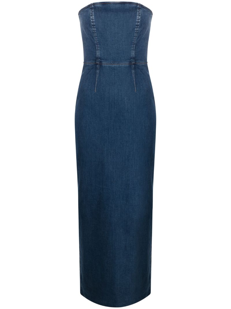 Blue Eugenia Denim Midi Dress