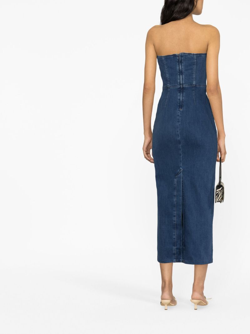 Blue Eugenia Denim Midi Dress