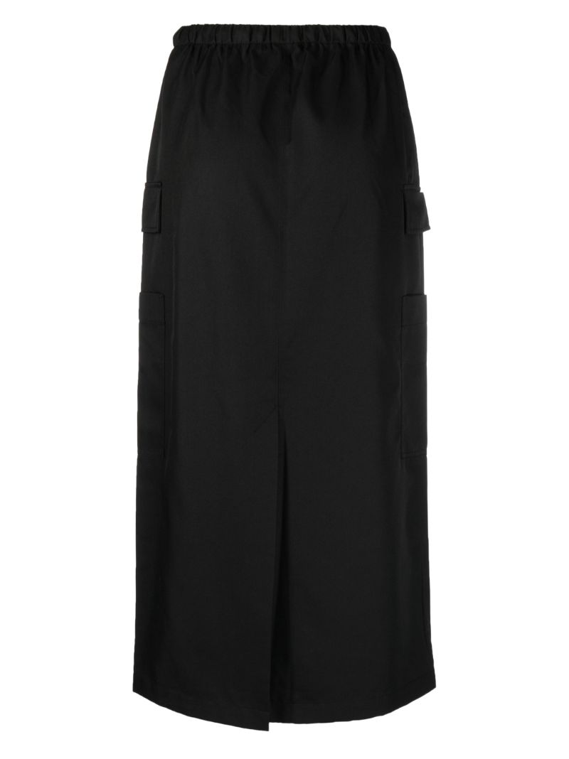 Black Ethan Midi Skirt