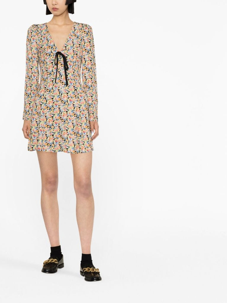 Multicolour Mavis Floral Print Mini Dress