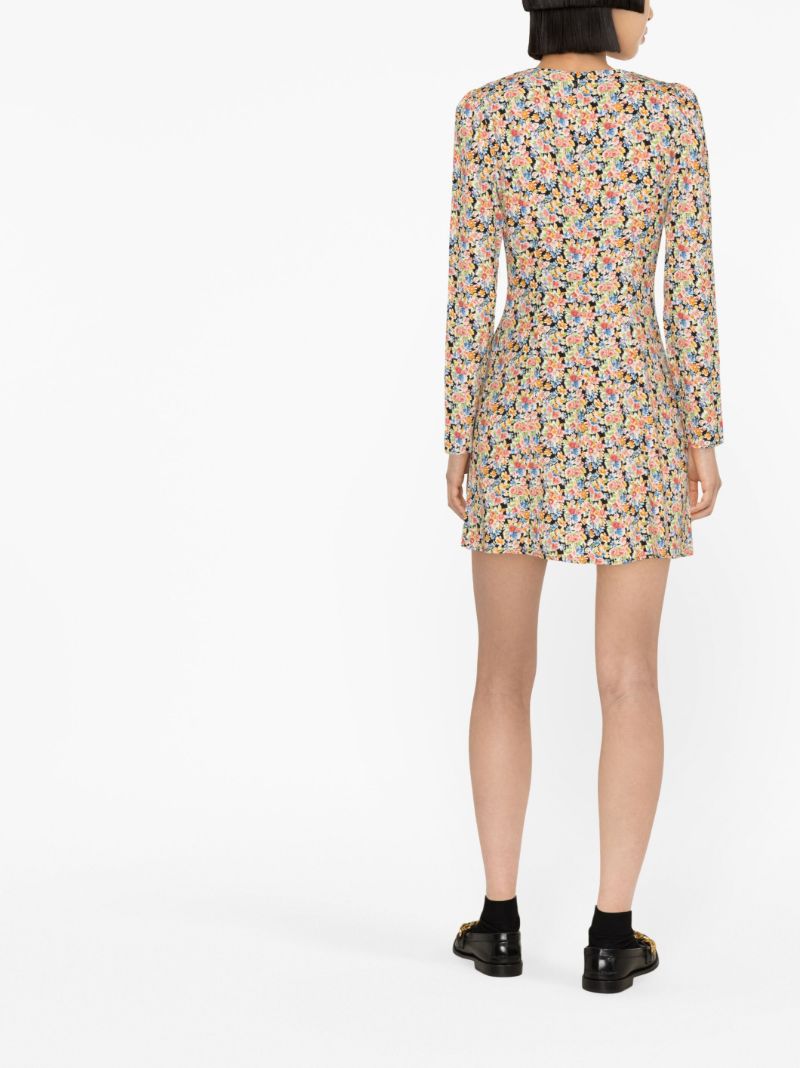 Multicolour Mavis Floral Print Mini Dress