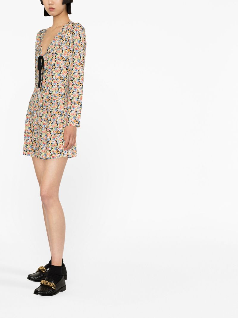 Multicolour Mavis Floral Print Mini Dress