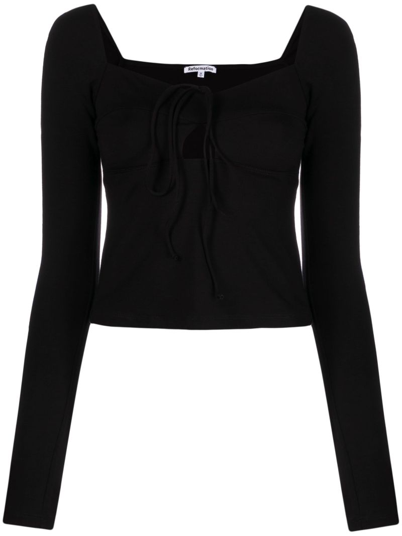 Black Viviana Knitted Top
