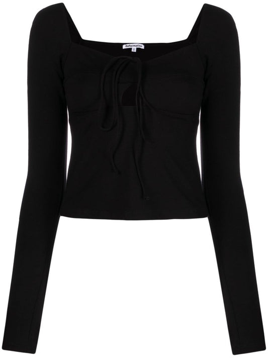 Black Viviana Knitted Top