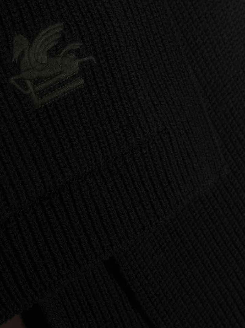 Black Pegaso Wool Scarf