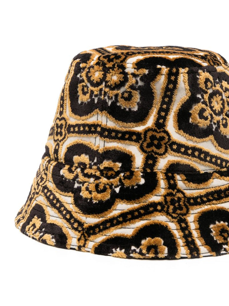 Black Tapestry Bucket Hat
